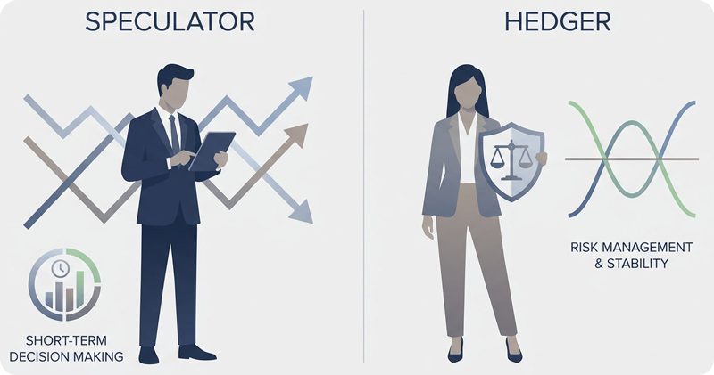 Speculator-vs-Hedger Speculator vs Hedger in commodity futures trading.