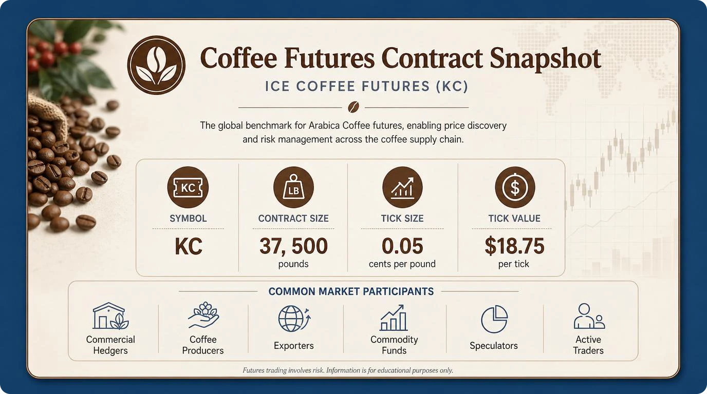 Coffee futures contract snapshot
