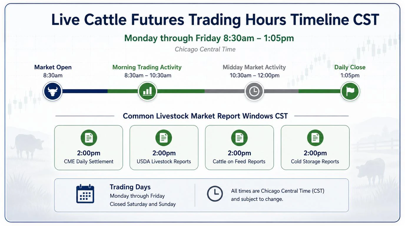 Live Cattle futures trading hours